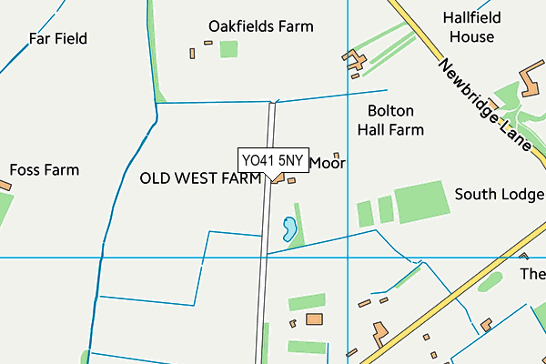 YO41 5NY map - OS VectorMap District (Ordnance Survey)