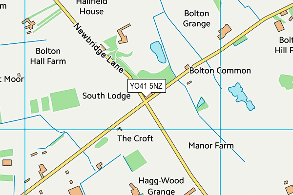 YO41 5NZ map - OS VectorMap District (Ordnance Survey)