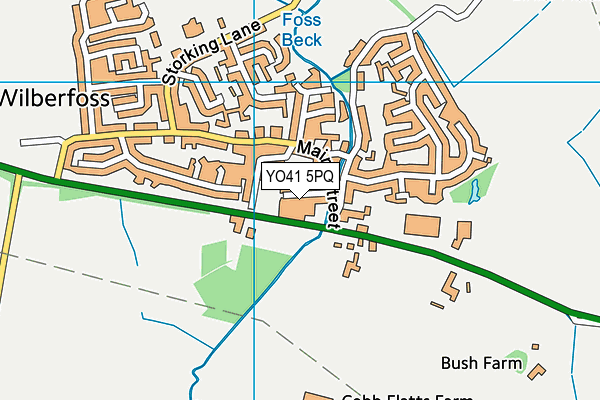 YO41 5PQ map - OS VectorMap District (Ordnance Survey)
