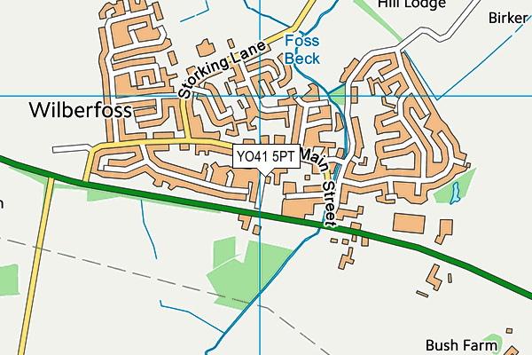 YO41 5PT map - OS VectorMap District (Ordnance Survey)