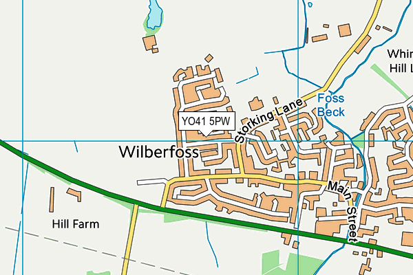 YO41 5PW map - OS VectorMap District (Ordnance Survey)