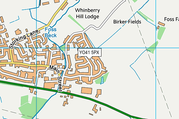 YO41 5PX map - OS VectorMap District (Ordnance Survey)