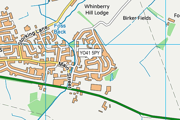 YO41 5PY map - OS VectorMap District (Ordnance Survey)