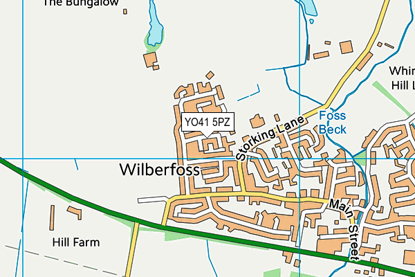 YO41 5PZ map - OS VectorMap District (Ordnance Survey)