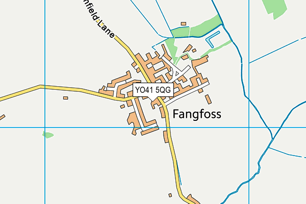 St Martin's Church of England Voluntary Aided Primary School, Fangfoss map (YO41 5QG) - OS VectorMap District (Ordnance Survey)