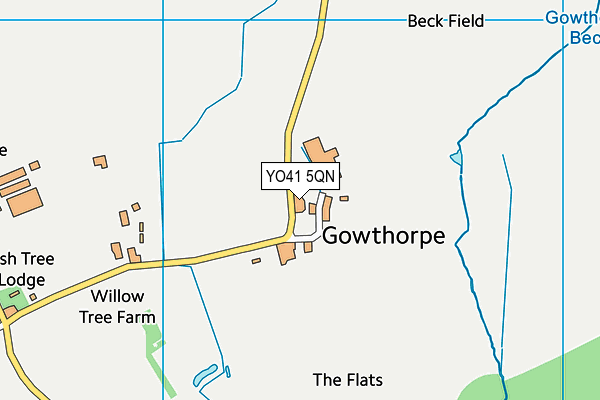 YO41 5QN map - OS VectorMap District (Ordnance Survey)