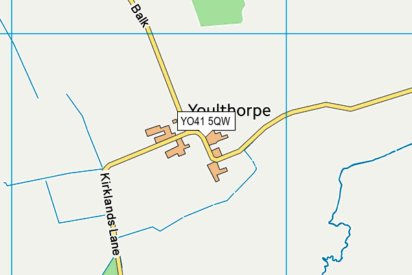 YO41 5QW map - OS VectorMap District (Ordnance Survey)