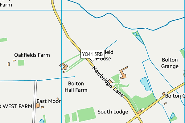 YO41 5RB map - OS VectorMap District (Ordnance Survey)