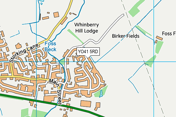 YO41 5RD map - OS VectorMap District (Ordnance Survey)
