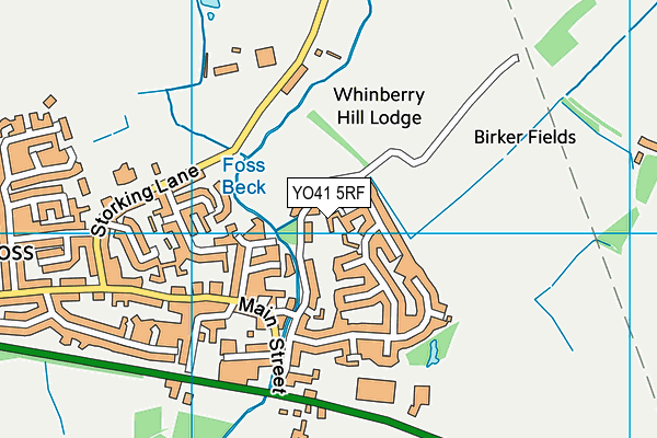 YO41 5RF map - OS VectorMap District (Ordnance Survey)