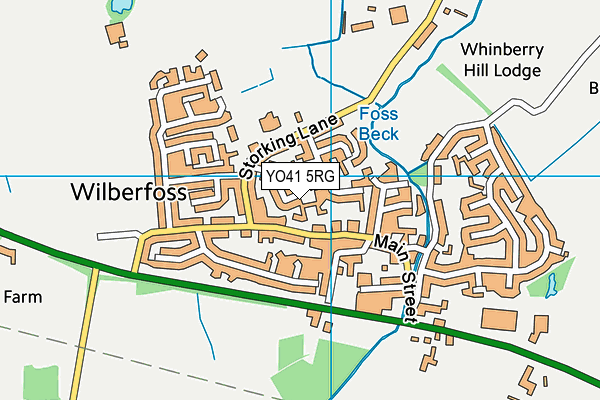YO41 5RG map - OS VectorMap District (Ordnance Survey)