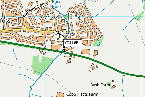 YO41 5RL map - OS VectorMap District (Ordnance Survey)