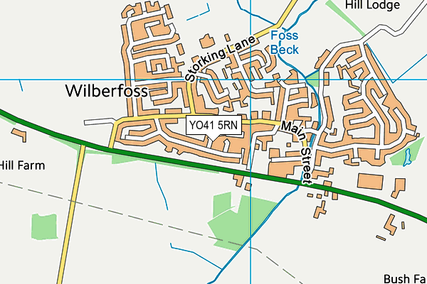 YO41 5RN map - OS VectorMap District (Ordnance Survey)
