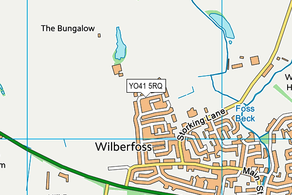 YO41 5RQ map - OS VectorMap District (Ordnance Survey)