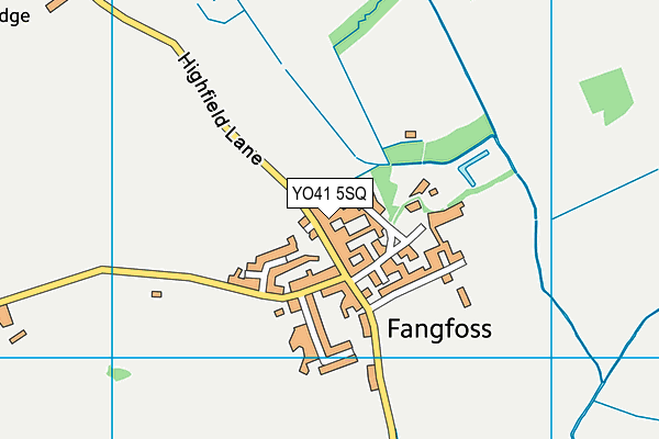 YO41 5SQ map - OS VectorMap District (Ordnance Survey)