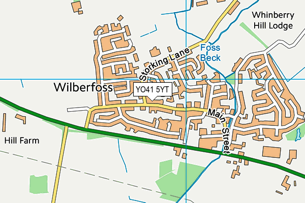 YO41 5YT map - OS VectorMap District (Ordnance Survey)