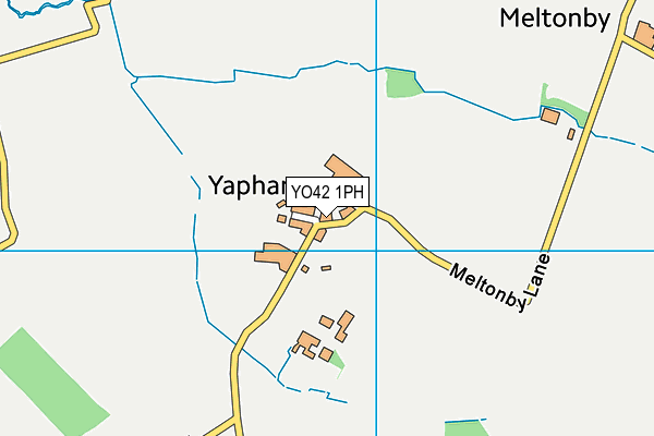 Yapham Cricket Club map (YO42 1PH) - OS VectorMap District (Ordnance Survey)