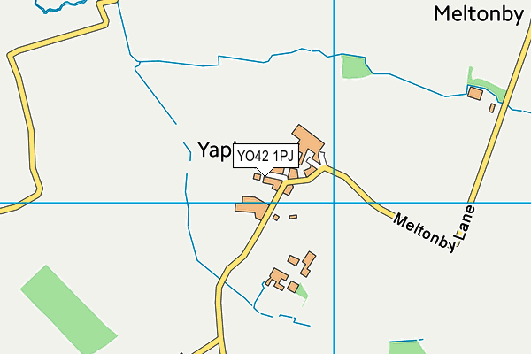 YO42 1PJ map - OS VectorMap District (Ordnance Survey)