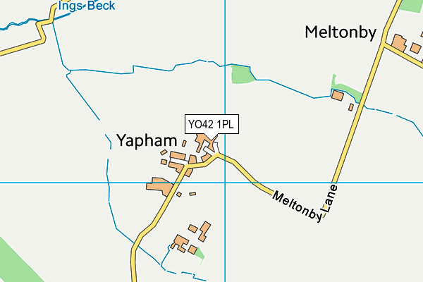 YO42 1PL map - OS VectorMap District (Ordnance Survey)