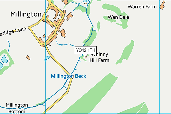 YO42 1TH map - OS VectorMap District (Ordnance Survey)