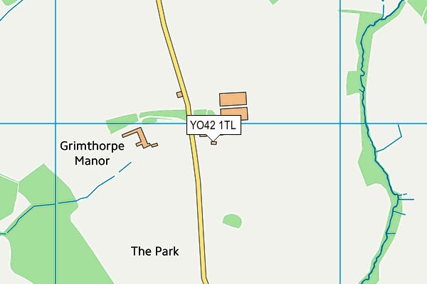 YO42 1TL map - OS VectorMap District (Ordnance Survey)