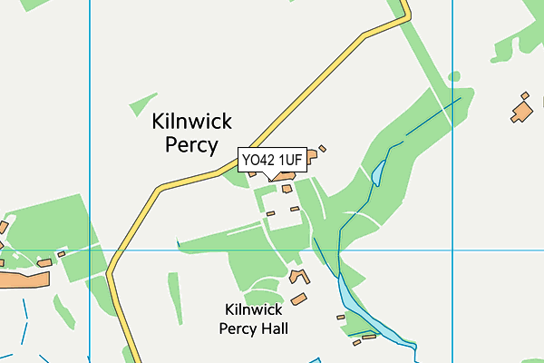 The Kp map (YO42 1UF) - OS VectorMap District (Ordnance Survey)