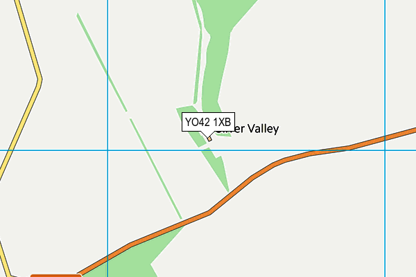 YO42 1XB map - OS VectorMap District (Ordnance Survey)