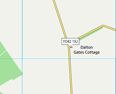 YO42 1XJ map - OS VectorMap District (Ordnance Survey)