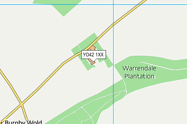 YO42 1XX map - OS VectorMap District (Ordnance Survey)