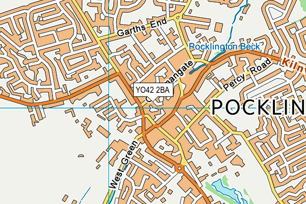 YO42 2BA map - OS VectorMap District (Ordnance Survey)