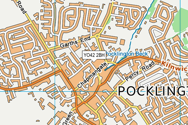 YO42 2BH map - OS VectorMap District (Ordnance Survey)