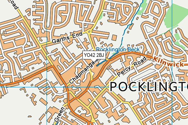 Map of POCKLINGTON PICTURE FRAMING LTD. at district scale