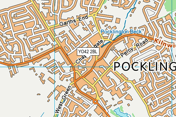 YO42 2BL map - OS VectorMap District (Ordnance Survey)