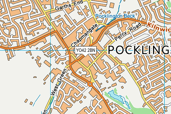 YO42 2BN map - OS VectorMap District (Ordnance Survey)