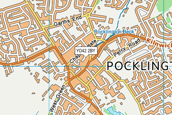 YO42 2BY map - OS VectorMap District (Ordnance Survey)