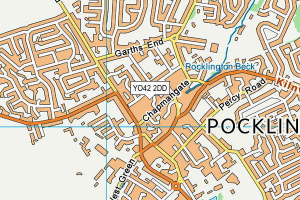 YO42 2DD map - OS VectorMap District (Ordnance Survey)