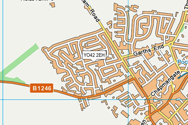 YO42 2EH map - OS VectorMap District (Ordnance Survey)