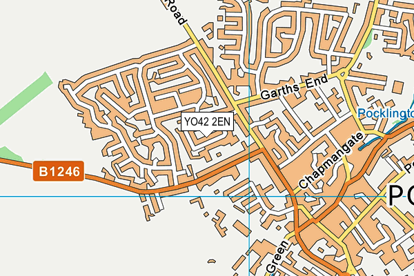 YO42 2EN map - OS VectorMap District (Ordnance Survey)