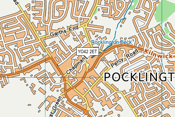 YO42 2ET map - OS VectorMap District (Ordnance Survey)