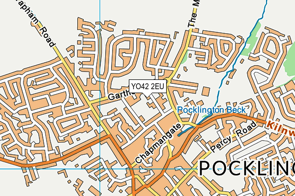 YO42 2EU map - OS VectorMap District (Ordnance Survey)