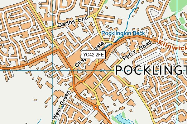 YO42 2FE map - OS VectorMap District (Ordnance Survey)