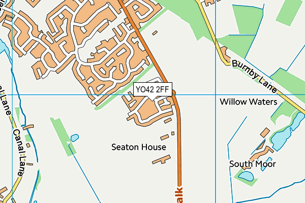 YO42 2FF map - OS VectorMap District (Ordnance Survey)