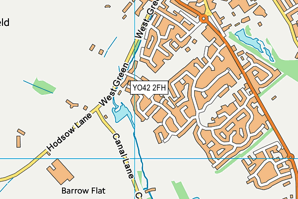 YO42 2FH map - OS VectorMap District (Ordnance Survey)