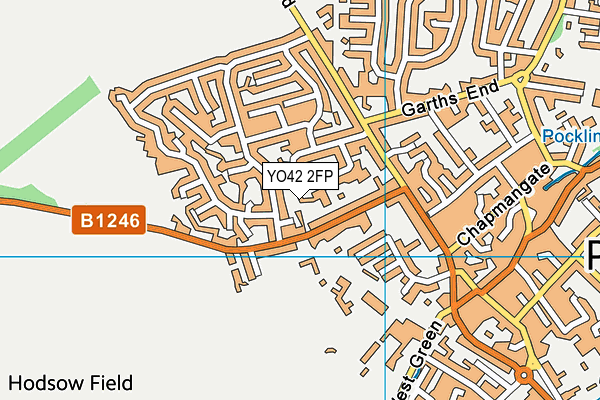 YO42 2FP map - OS VectorMap District (Ordnance Survey)