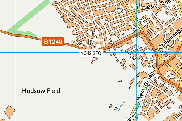 YO42 2FQ map - OS VectorMap District (Ordnance Survey)