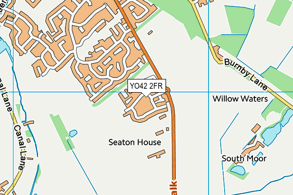 YO42 2FR map - OS VectorMap District (Ordnance Survey)