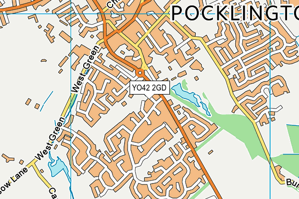 YO42 2GD map - OS VectorMap District (Ordnance Survey)