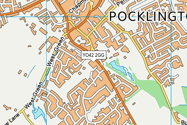 YO42 2GG map - OS VectorMap District (Ordnance Survey)