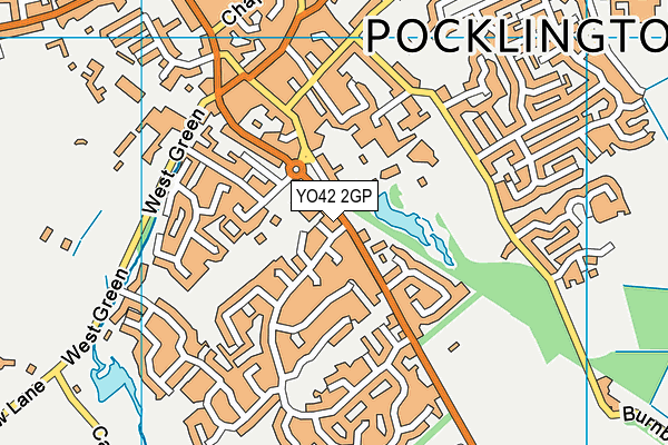YO42 2GP map - OS VectorMap District (Ordnance Survey)
