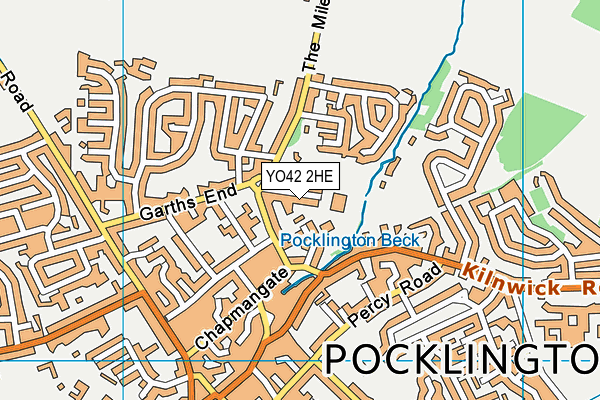 Pocklington Church of England Voluntary Controlled Infant School map (YO42 2HE) - OS VectorMap District (Ordnance Survey)